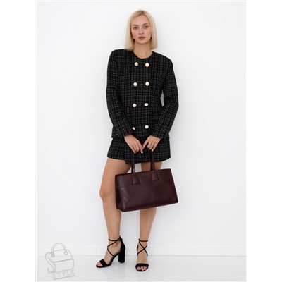 Сумка женская кожаная 1008M wine red Polina&Eiterou