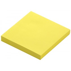 Бумага для заметок с клеевым краем 76х76 мм 100л желтый пастель без линовки IFSN7676-YP inФОРМАТ