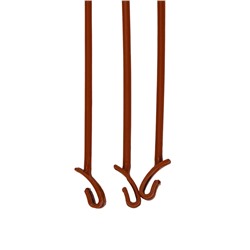 Подвес для кашпо «Ирис», h=48 см, пластиковый, цвет терракот