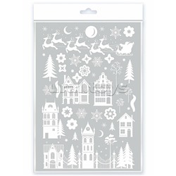 Декоративные наклейки. Статические. Белый город (30х45 см)