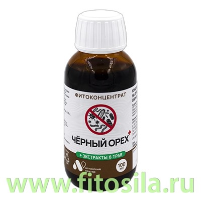 Фитоконцентрат жидкий  ЧЕРНЫЙ ОРЕХ + 100 мл.
