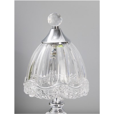 Светильник настольный RISALUX «Переливы», интерьерный, LED, 10 Вт, ночник 3 Вт, хром, 13.5×13.5×33 см