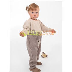 Комбинезон вязаный Крошка Я «Мордочка», рост 86-92 см, бежевый