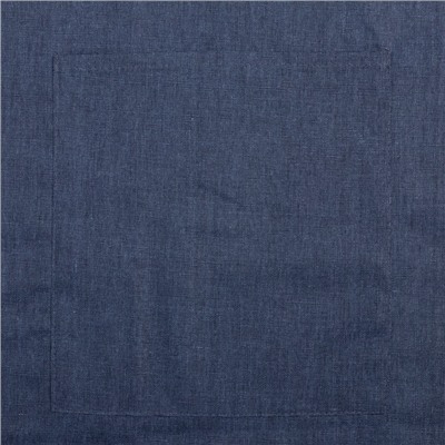 Фартук «Этель. Стиль», синий, 60×75 см, 60% п/э, 20% хлопок, 20% лён
