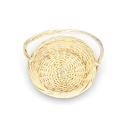 Корзина плетёная для хранения Canna, с ручкой, бежевая, набор 3 шт.