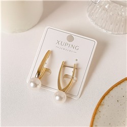 Серьги коллекция "Xuping" покрытие позолота, вставка: искусственный жемчуг, арт.004.057