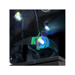 Гирлянда «Нить» 2.5 м с насадками «Птички», IP20, прозрачная нить, 10 LED, свечение белое, 220 В