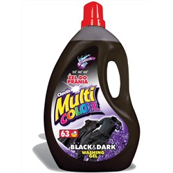 Гель для стирки MultiCOLOR CLOVIN BLACK & DARK для чёрных и тёмных тканей 2,2 л, (63 стирки) 777046