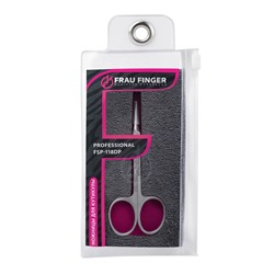 Frau Finger Ножницы маникюрные для кутикулы изогнутые / Professional FSP-118DP, матовые, ручная заточка, 10 см 23240