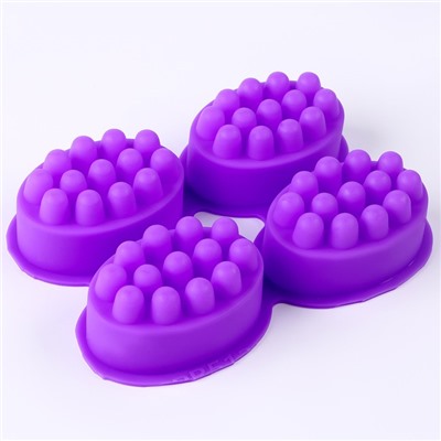 Молд силиконовый, форма «Массажная» 4 шт.