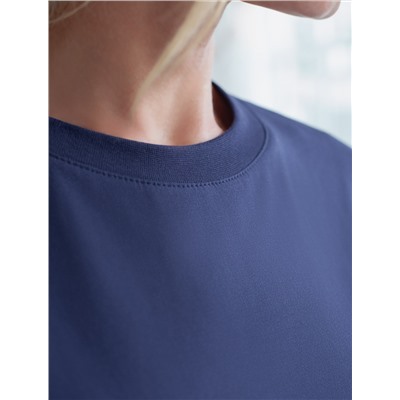 Футболка с принтом свободная эластичная из премиального хлопка