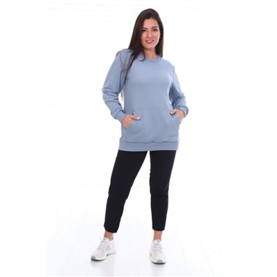 Толстовка унисекс с карманом кенгуру, Арт. 1044 (Голубой)