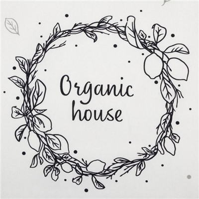 Фартук кухонный «Этель» Organic house 60×70 см, 100% хлопок, саржа 190 г/м²
