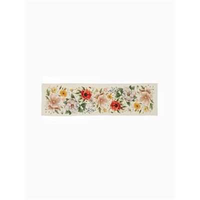 Дорожка на стол Этель Red flowers 40×146 см, 100% хлопок, саржа 190 г/м²