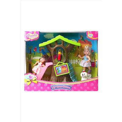 Игровой набор "Paula. Домик в лесу", с цветным попугаем Игрушки разных брендов, 267901