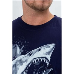 Футболка мужская 8500/1 (Темно-синий_акула)