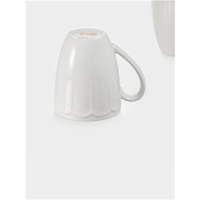 Кружки WY Renessans, 400 мл, набор 2 шт., фарфор, белые