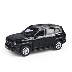 Машина металл Haval Dargo 12 см, (дв, багаж, черный) инерц, в коробке