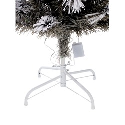 Ёлка светодиодная «Золотистый декор» 150 см, диаметр нижнего яруса 70 см, 170 веток, 13 режимов, свечение белое/тёплое белое