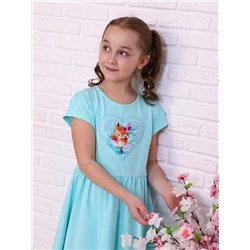 Платье Лисица кор. рукав