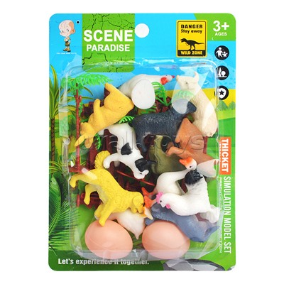 Набор животных "Фермерское хозяйство" на листе