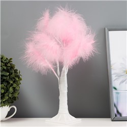 Ночник «Перья» LED розовый 17×18×35 см