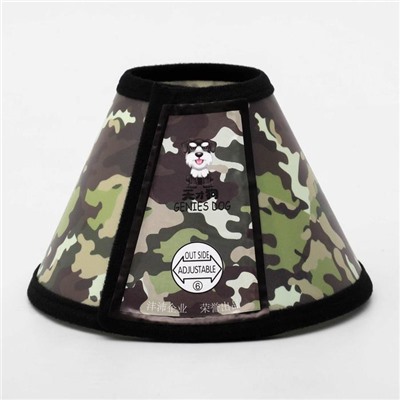 Ветеринарный воротник №6, обхват шеи 19-22.5 см, высота 10.5 см, цвет хаки