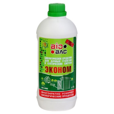 Средство для дачных туалетов и септиков BB-V600, биологическое180 дней, 1 л