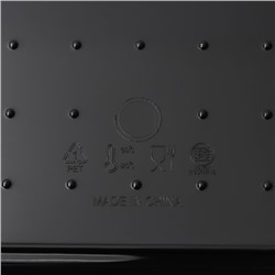 Контейнер для хранения с крышкой LaDо́m «Лаконичность», 31.5×22×15 см, тёмно - серый