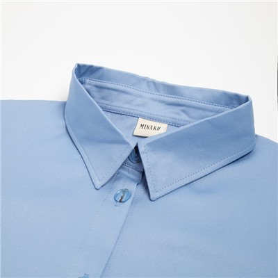 Платье миди женское MINAKU: Casual collection, голубое, размер 48