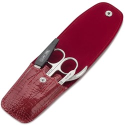 Silver Star Маникюрный набор «МН 04-1» Красный 4 предмета на кнопке 33115