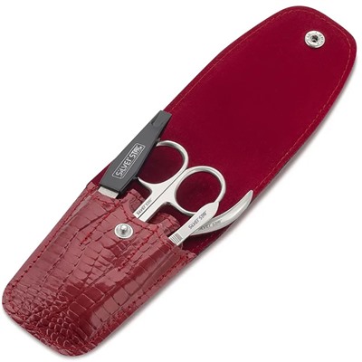 Silver Star Маникюрный набор «МН 04-1» Красный 4 предмета на кнопке 33115