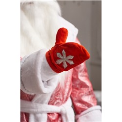 Карнавальный костюм «Дед Мороз», шуба, шапка, варежки, борода, 52-54, рост 180