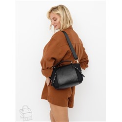 Сумка женская кожаная 189689PE black Polina&Eiterou