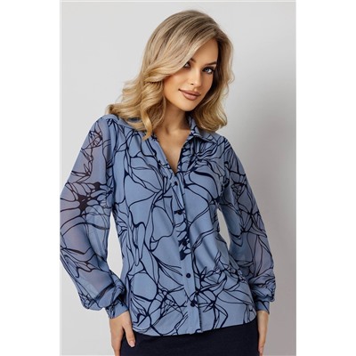 Блузка женская  7096/03/Голубой