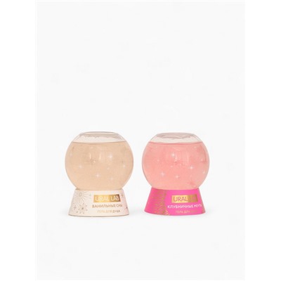 Гели для душа в форме ёлочных шаров Happy New Year, набор 2 шт. × 245 мл, URAL LAB