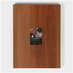 Доска разделочная деревянная Magistro, 40×30×3 см, толщина 2.5-3 см, цельный массив бука