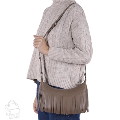 Сумка женская кожаная 3580VG gray Vitelli Grassi