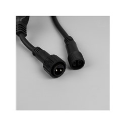 Гирлянда «Клип-лайт» 3 нити по 20 м, IP44, УМС, тёмная нить, 399 LED, свечение мульти, 8 режимов, 24 В