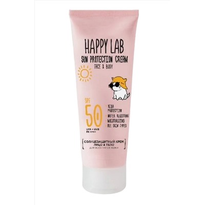 HAPPY LAB Крем солнцезащитный для лица и тела SPF50+ / Sun Protection Cream, 70 мл KRISTALLER, 1111063