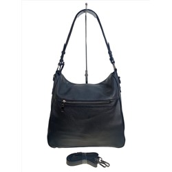 Женская сумка из натуральной кожи, цвет черный