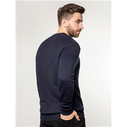 Джемпер двуслойной вязки из мягкой пряжи с хлопком