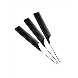 Nail Art Расчёска для мелирования узкая (металлическая спица), черный KRISTALLER, 1107808