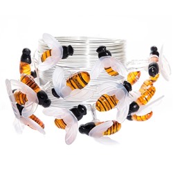 Садовая гирлянда на солнечной батарее «Пчёлки» Uniel, IP44, 3.8 м, теплый белый