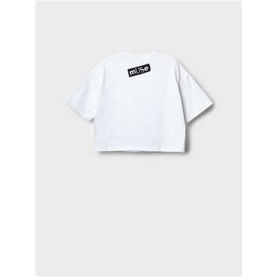 Фуфайка трикотажная для девочек (футболка)