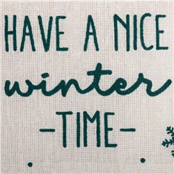 Кармашек текстильный «Этель» Winter time, 2 отделения, 41×20 см