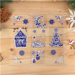 Наклейки на окна «Новогодние», 37×37 см