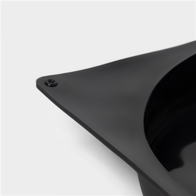 Форма для выпечки Доляна «Бискотто», силикон, 42.5×23.5×3 см, 2 ячейки (d=20 см), чёрная