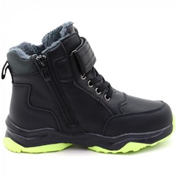 15811-1 черн Ботинки деми для мальчиков (32-37)/8