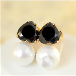 Серьги-гвоздики позолота  H01-12319